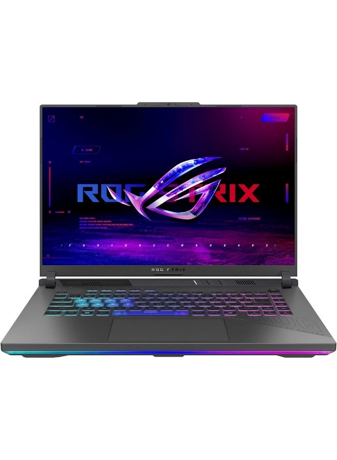 أسوس (نسخة محدثة) لابتوب الألعاب ROG Strix G16 بشاشة 16 بوصة، مع معالج AMD Ryzen 9 9955HX/ذاكرة RAM سعة 16 جيجابايت/قرص SSD سعة 1 تيرابايت/بطاقة رسومات NVIDIA GeForce RTX 5060/نظام Windows 11 بلون رمادي كسوف - Image 1
