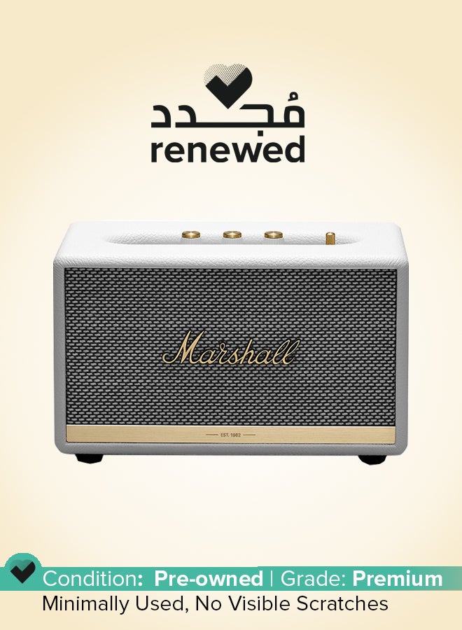 Marshall Renewed - Acton II Bluetooth Speaker White - Image 1