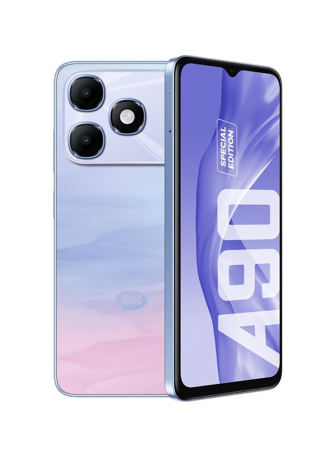 إيتيل A90 إصدار خاص ثنائي الشريحة أزرق أروارا 4+8 جيجابايت رام 256 جيجابايت 4G - نسخة الشرق الأوسط - Image 1