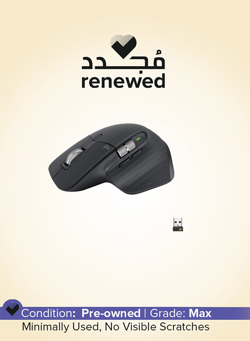 Logitech Renewed - MX Master 3S Wireless Performance Mouse With Ultra Fast Scrolling Graphite - Image 1