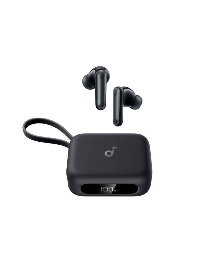 Soundcore P41i by Anker Adaptive Noise Cancelling Earbuds with Portable Phone Charger (Built-in USB-C Cable), 192-h Playtime, Immersive Sound, 6-Mic AI Calls, IPX5 Wireless Earbuds, Bluetooth 5.3 black - Image 1