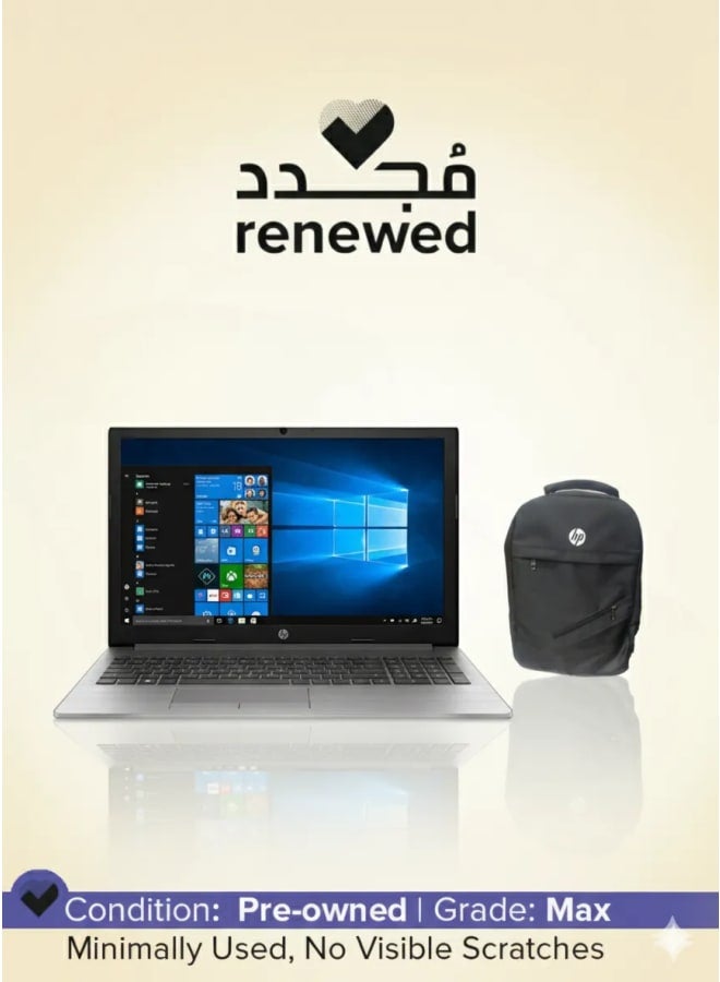 Renewed HP Probook 250 G7 | Intel Core i3 7th GEN (U) | 15.6" inch | RAM 8G | Hardisk 256G | 6 Months Warranty with a bag English grey