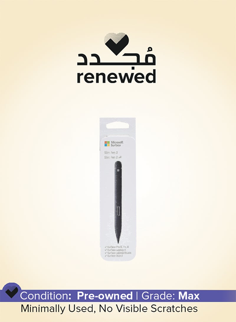 Microsoft Renewed - Surface Slim Pen 2 Black-8WV-00008 black - Image 1