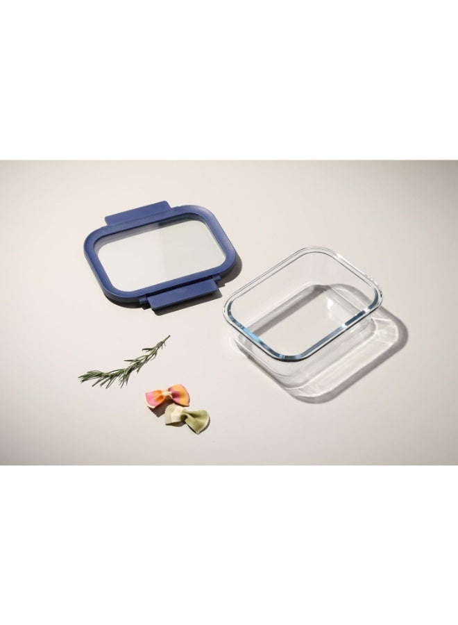 نيو فلام Neoflam Comodo Glass Food Storage – 1L Rectangular clear 1Liters - Image 1