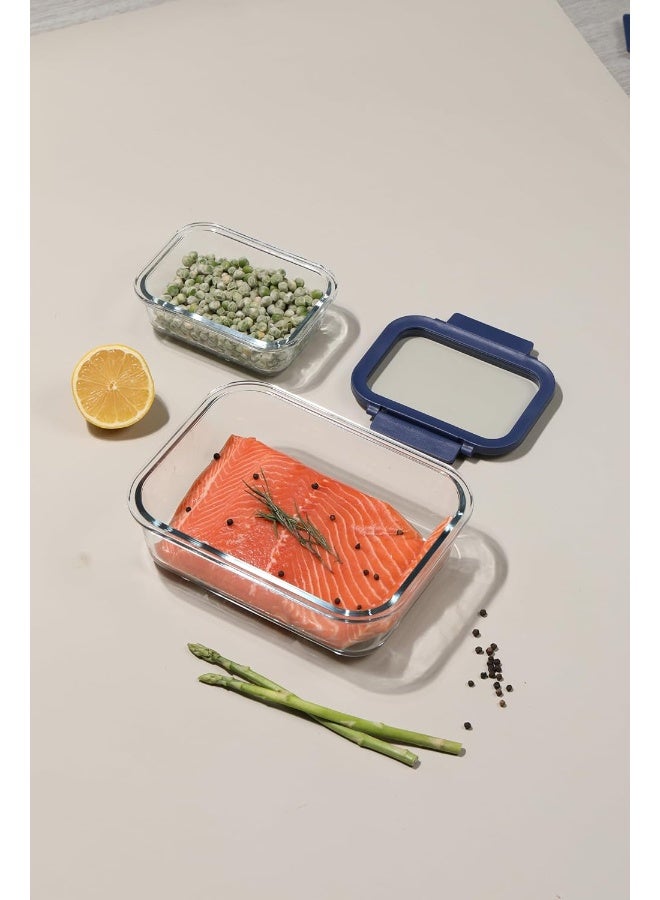 نيو فلام Neoflam Comodo Glass Food Storage – 1L Rectangular clear 1Liters - Image 3