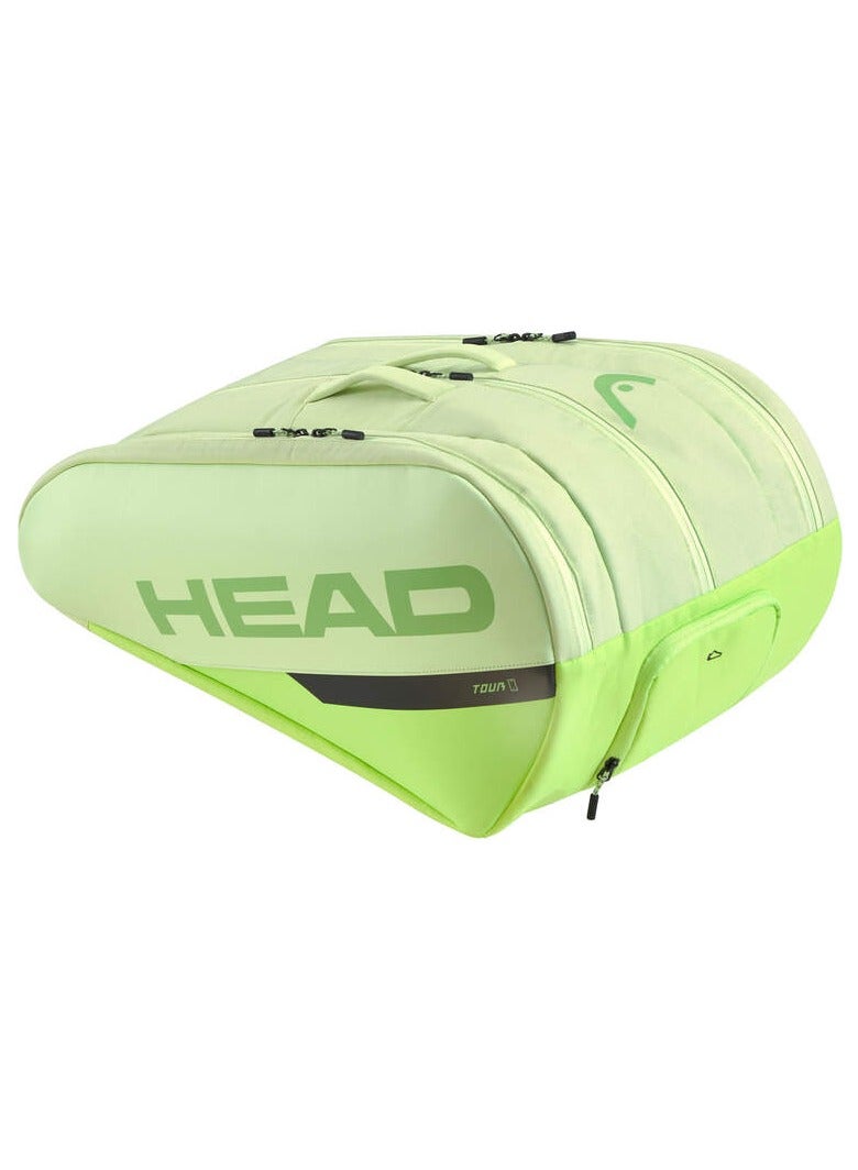 هيد حقيبة باديل جولة - سيراميك/أزرق مائل إلى الأخضر، مزيج من الأناقة والمساحة والتكنولوجيا المبتكرة، تتسع حتى 7 مضارب - Image 1