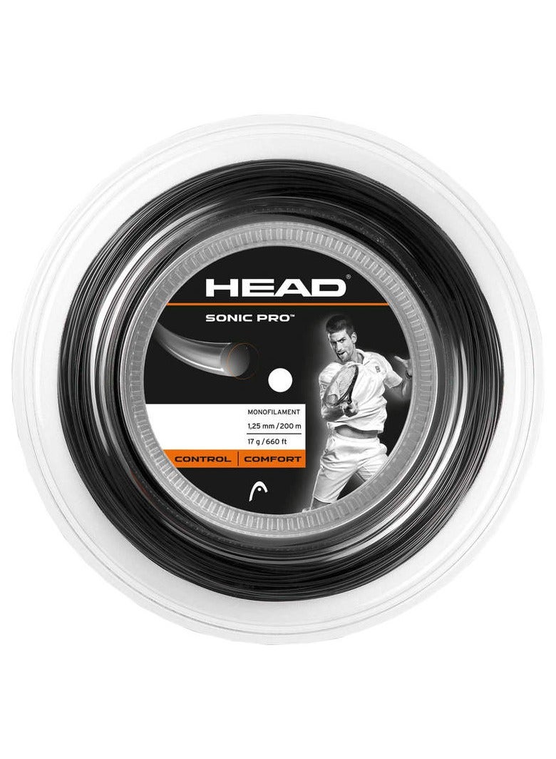 هيد HEAD Sonic Pro Tennis String - Offers Great Touch And Comfortable Feel, 1.30 mm - 16 gauge - Image 1