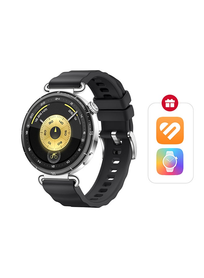 هواوي WATCH GT 6 41mm Smart Watch, 1.47'' Display, up to 14 days battery life,  Compatible with iOS & Android, Health Monitor, 100+ Sports Modes, Black with Free Extra APP Benefits Black - Image 1