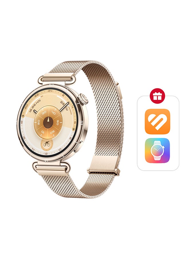 هواوي ساعة ذكية WATCH GT 6 بحجم 41 مم، شاشة 1.47 بوصة، عمر بطارية يصل إلى 14 يومًا، متوافقة مع iOS و Android، مراقب صحي، أكثر من 100 وضع رياضي، ذهبية مع مزايا تطبيق إضافية مجانية - Image 1