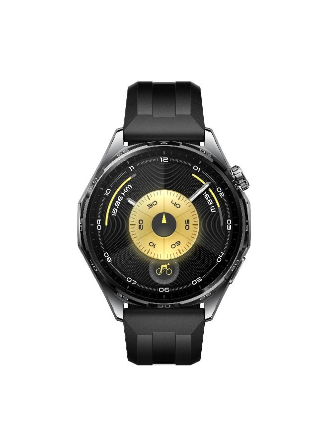 HUAWEI WATCH GT 6 46mm Smart Watch, 1.47'' Display, up to 21 days battery life,  Compatible with iOS & Android, Health Monitor, 100+ Sports Modes, Black with Free Extra App Benefits Black - Image 2