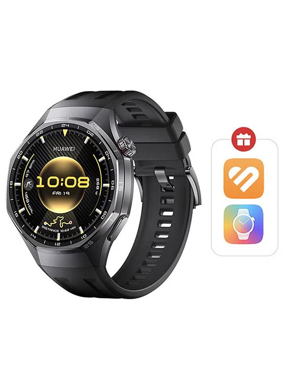 HUAWEI WATCH GT 6 Pro 46mm Smart Watch, 1.47'' Display, up to 21 days battery life, Compatible with iOS & Android, ECG Analysis, Health Monitor, Black with Free Extra APP Benefits Black - Image 1