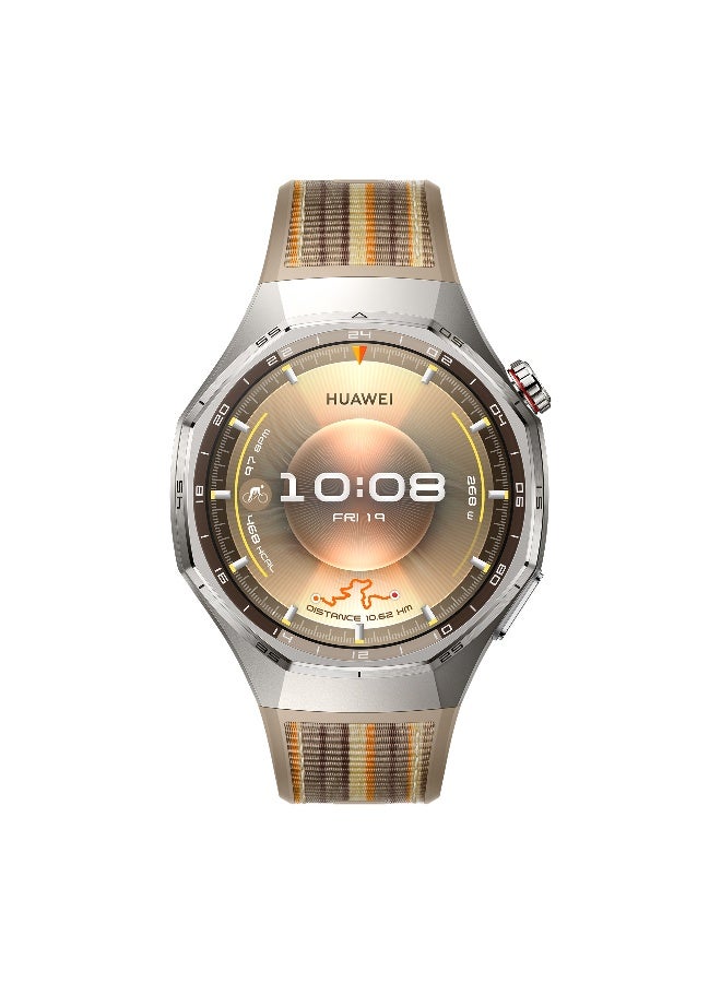 HUAWEI WATCH GT 6 Pro 46mm Smart Watch, 1.47'' Display, up to 21 days battery life, Compatible with iOS & Android, ECG Analysis, Health Monitor, Brown with Free Extra App Benefits Brown - Image 2