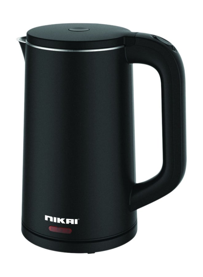 نيكاي غلاية كهربائية، 1630 واط، لمسة باردة، هيكل من الفولاذ المقاوم للصدأ في علبة بلاستيكية، تخزين السلك، ضوء مؤشر - Image 1