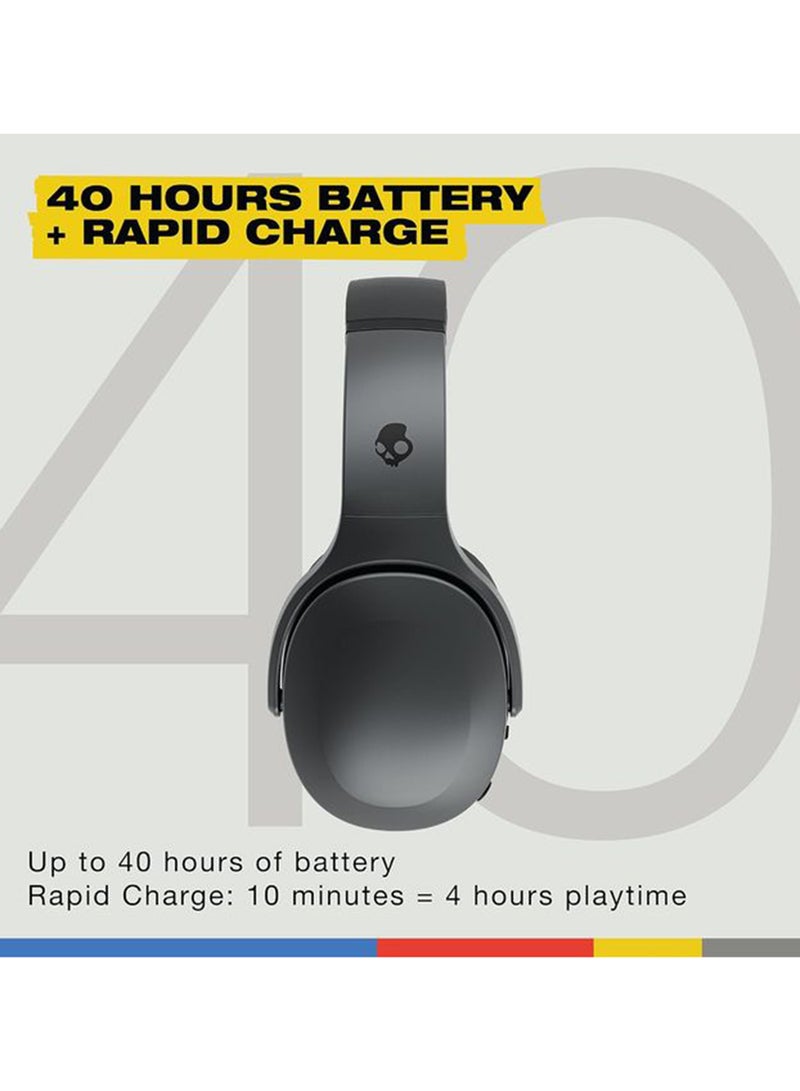 Skullcandy Crusher 540 Active Wireless Bluetooth Headphones with Multi-Sensory Bass, Noise Isolating Over-Ear Fit, Sweat and Water Resistant, 40 Hours Battery, Microphone for iPhone Android Coal - Image 3
