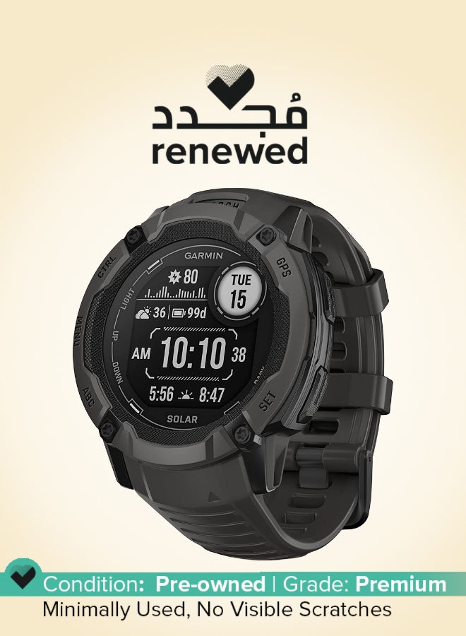 جارمين مجدد - إنستينكت 2X سولار - 50 مم - 40 يومًا من عمر البطارية في ساعة ذكية - Image 1