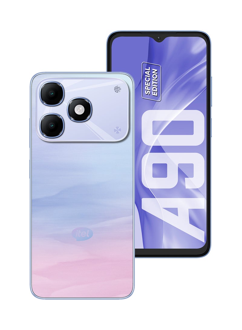 ITEL A90 Special Edition Arora Blue 3+5GB RAM 64 GB 4G - Middle East Version - Image 1