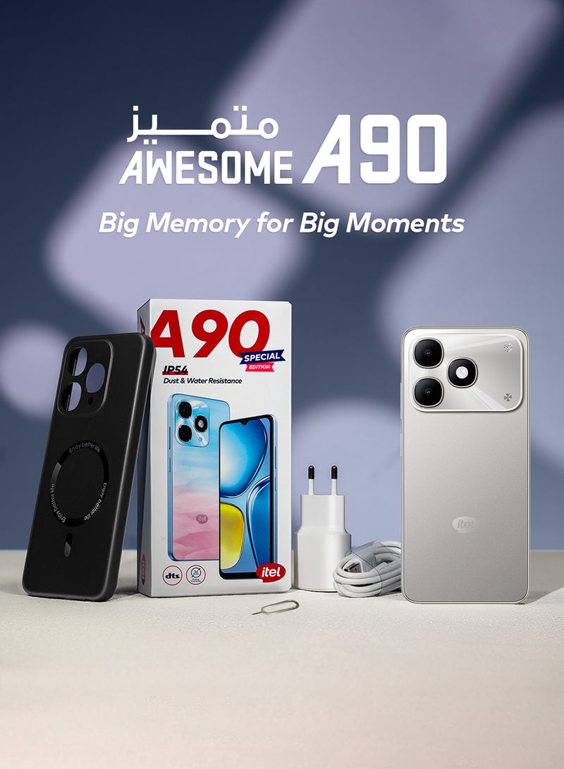 ITEL A90 Special Edition Space Titanium 3+5GB RAM 64 GB 4G - Middle East Version - Image 3