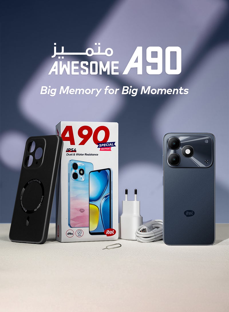 ITEL A90 Special Edition Starlit Black 3+5GB RAM 64 GB 4G - Middle East Version - Image 3