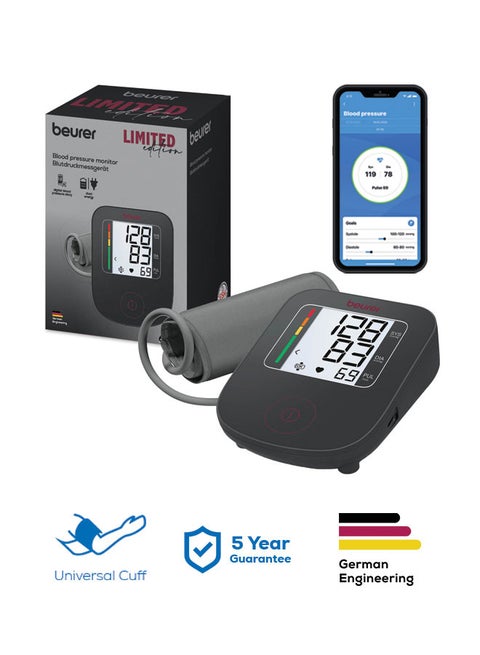 Beurer BM 23 Limited Edition Upper Arm Blood Pressure Monitor – Arrhythmia Detection | Cuff-Fit Guidance | Scan & Save to HealthManager Pro App | Colour Risk Scale