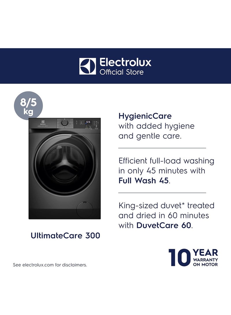 Electrolux 8/5 KG Washer Dryer with 12 Programs & 1200 RPM, Eco-Inverter Front Loading, Full Wash 45, WashDry 60, DuvetCare 60, EWW8024P3SC+ Free 6-Month Supply of Ecover Laundry Detergent EWW8024P3SC Dark Silver - Image 2