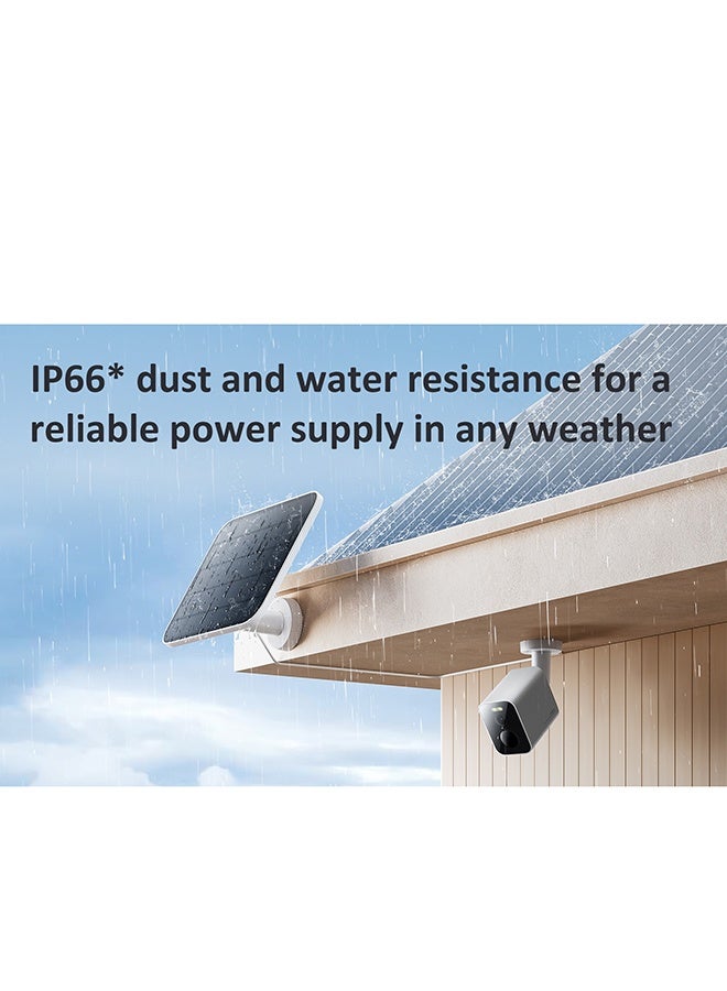 Xiaomi Outdoor Camera Solar Panel (BW Series) | Compatible With Outdoor Camera BW300 And BW500 | IP66 Dust And Water-Resistance | USB-C Charging 5W High Power Load - Image 5