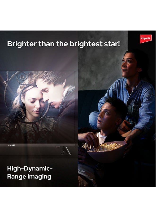 Impex 50-Inch 4K UHD Smart LED TV - Latest Android Version, Quad Core Television, Frameless, A+ Panel, Wi-Fi, 3 HDMI, 2 USB, RJ45, DVB-T2, 3840x2160, Slim, 2 Year Warranty - GLORIA 50 UHD SMART NEW Black IX50UHDS, GLORIA 50 UHD SMART NEW Black - Image 4