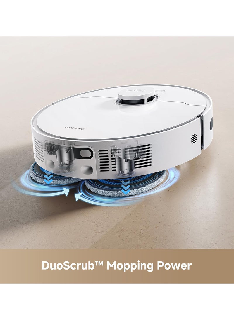 دريم مكنسة روبوت دريمي D20 ألترا مع خاصية التفريغ التلقائي، تنظيف ذاتي للممسحة، شفط بقوة 13,000Pa، رفع الممسحة، استشعار السجاد بالموجات فوق الصوتية، مثالية لشعر الحيوانات الأليفة، السجاد والأرضيات الصلبة، صيانة سهلة - Image 5