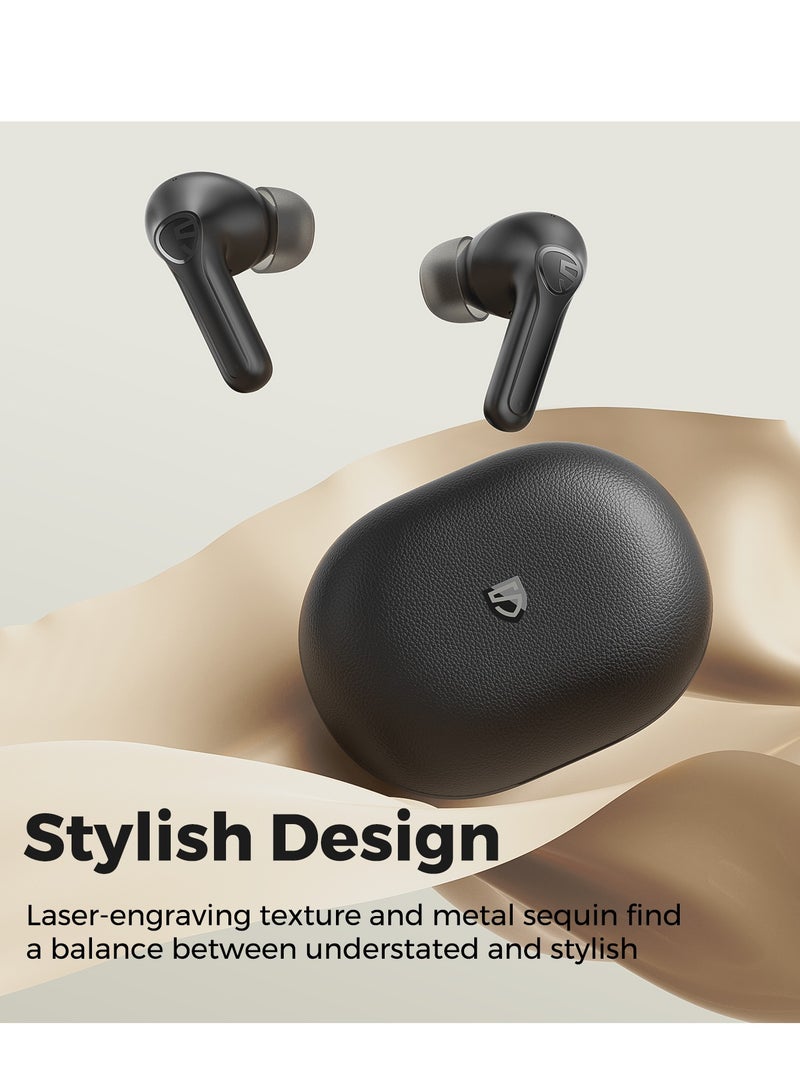 SoundPEATS Life Earbuds Wireless Bluetooth v5.2 ANC ENC Active Noise Canceling In-ear Transparency mode 4 microphones 12mm dynamic driver black - Image 5