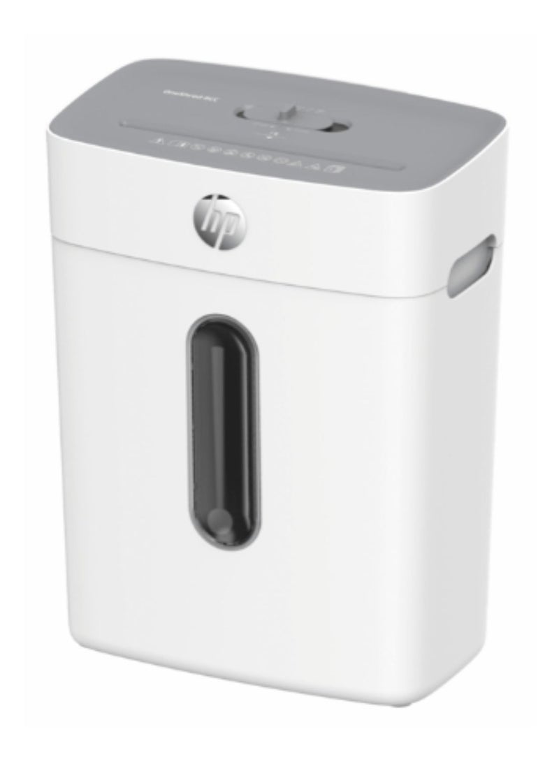 HP OneShred 8CC Shredder Security Level P-4 Cross Cut 8 Sheets 2809 White - Image 1