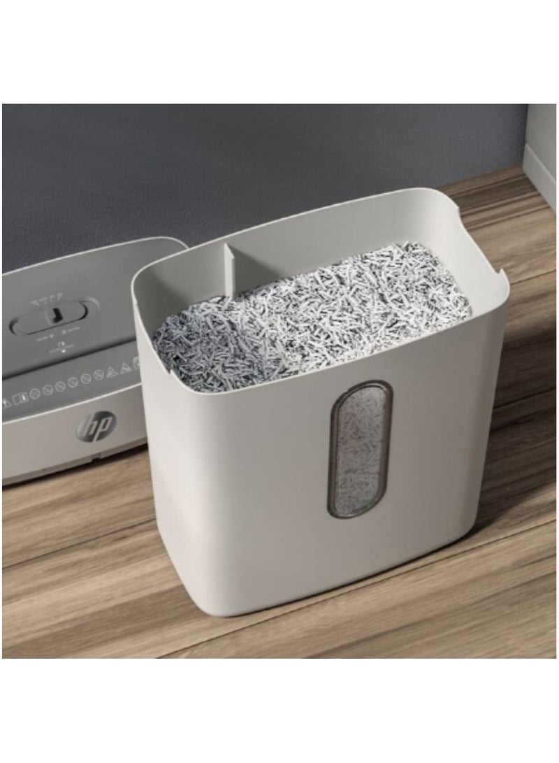 HP OneShred 8CC Shredder Security Level P-4 Cross Cut 8 Sheets 2809 White - Image 4