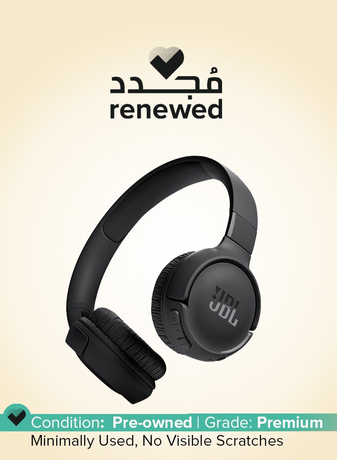 جي بي إل Renewed - Tune 520Bt Wireless On Ear Headphones Black - Image 1