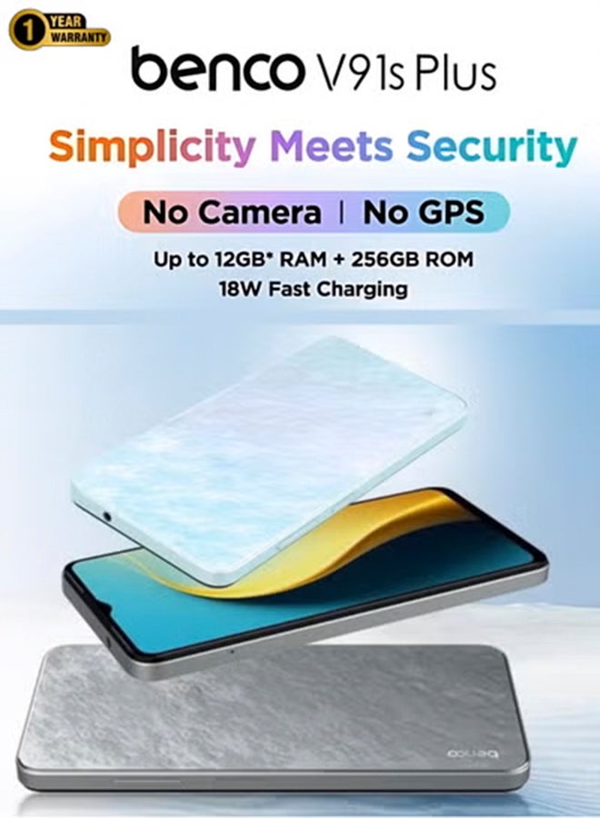 benco V91s Plus Dual SIM Sunrise White 6GB RAM 256GB 4G LTE No Camera and No GPS - Middle East Version - Image 5