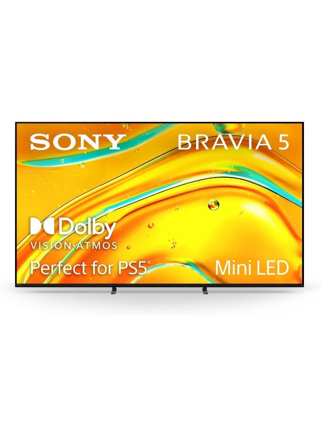 Sony BRAVIA 5 - 85" Mini-LED 4K Smart Google TV K-85XR50 black - Image 1