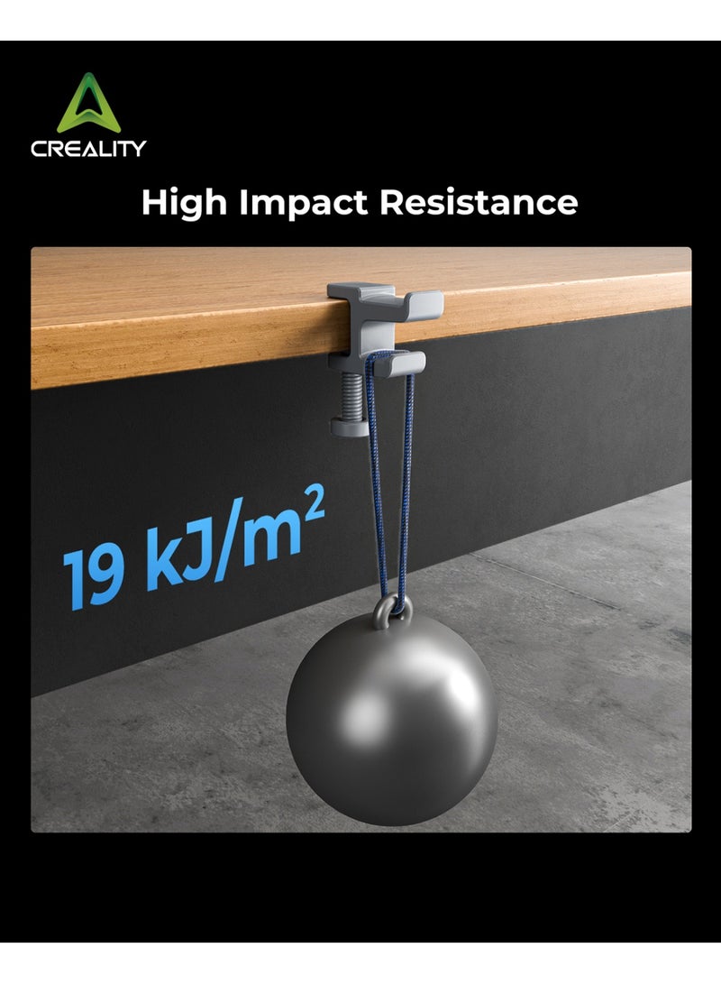 Creality 3D Hyper ABS Filament 1.75mm Black, 3D Printer Filament ABS for High Temperature Resistance, High Impact Resistance, Odorless Non-Toxic 1kg/Spool, Fits for Most 3D Printers white - Image 4