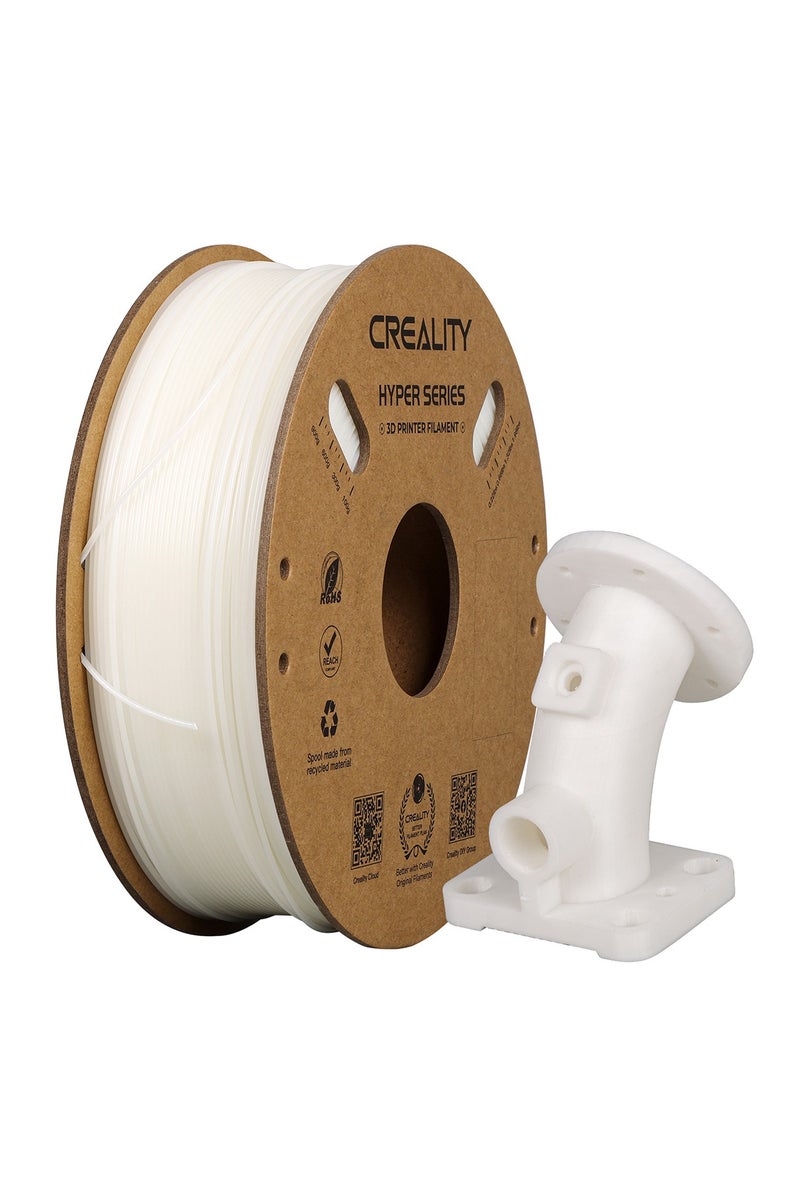 Creality 3D Hyper ABS Filament 1.75mm Black, 3D Printer Filament ABS for High Temperature Resistance, High Impact Resistance, Odorless Non-Toxic 1kg/Spool, Fits for Most 3D Printers white - Image 1