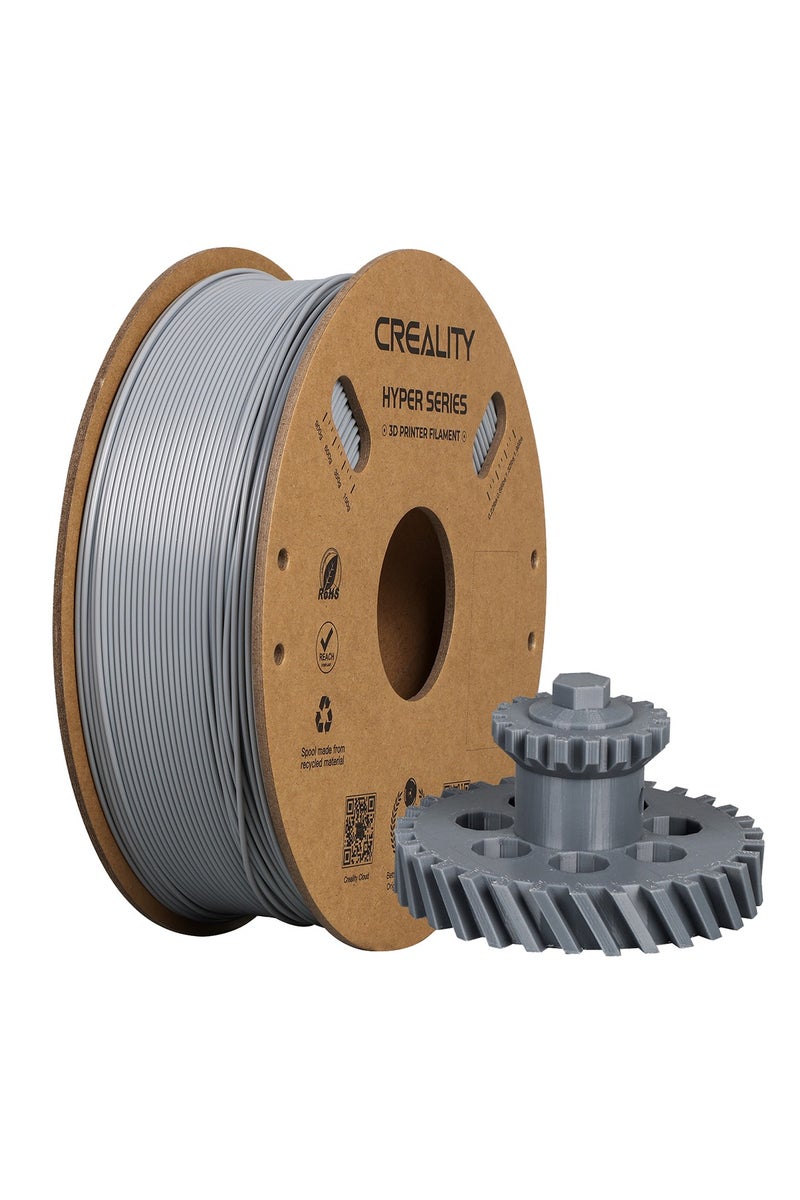 Creality 3D Hyper ABS Filament 1.75mm Black, 3D Printer Filament ABS for High Temperature Resistance, High Impact Resistance, Odorless Non-Toxic 1kg/Spool, Fits for Most 3D Printers grey - Image 1