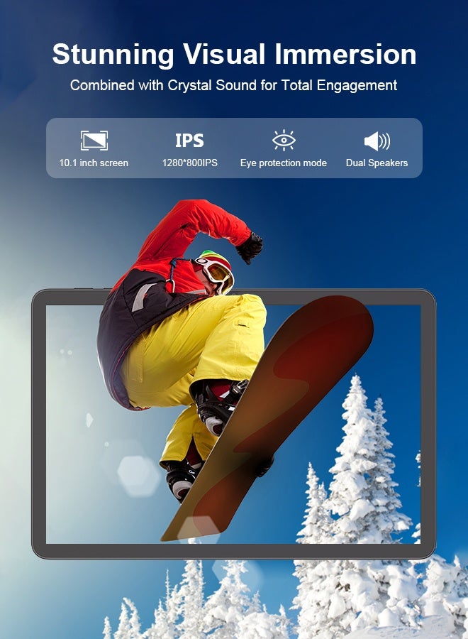 سي آيديا 10.1 Inches Tablet, Newest 5G Android Tablet  RAM 8GB ROM 1TB with Dual SIM,10000mAh Battery With Bluetooth Keyboard, Mouse and Pen CM8800plus-black - Image 5