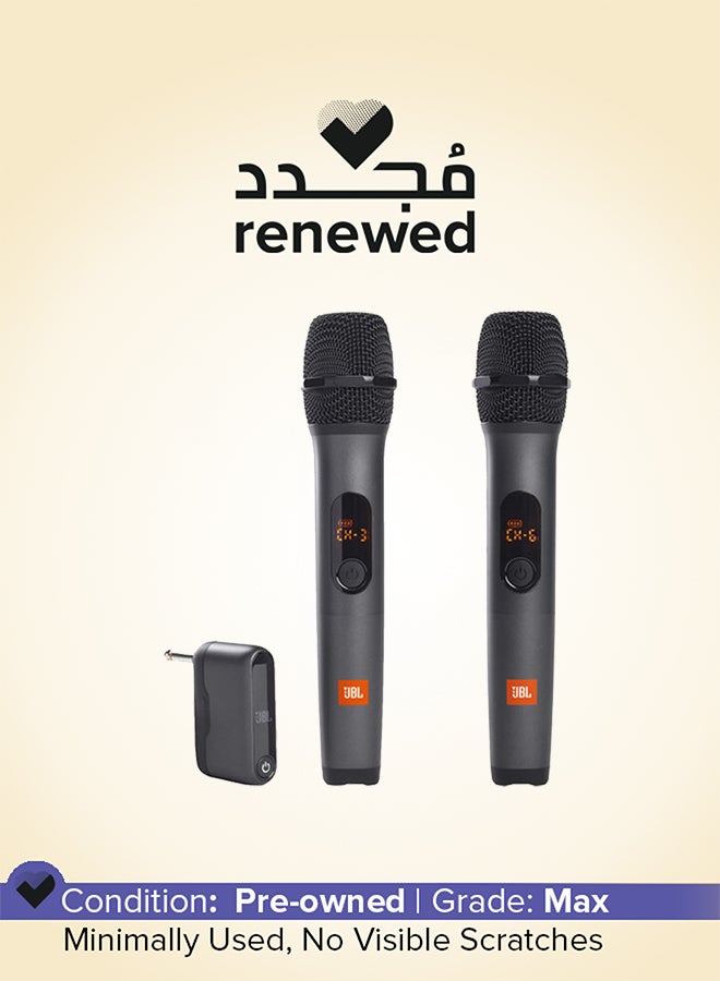 جي بي إل Renewed - Wireless Microphone Set - International Version JBLWIRELESSMIC-D Black - Image 1