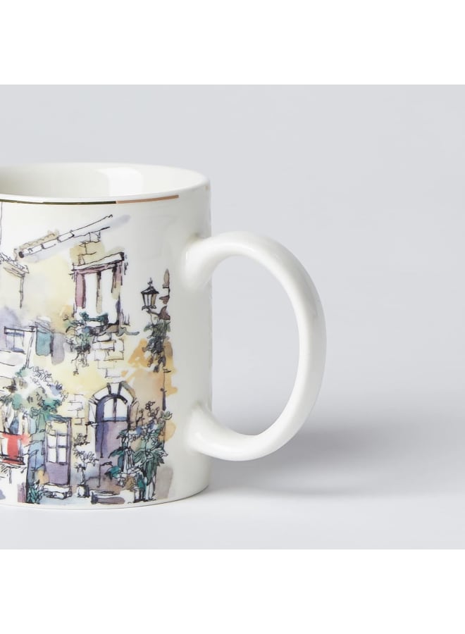 نيو فلام Neoflam Tea Mug Set – 6 Pieces – Porcelain with Assorted Decor multicolour - Image 3