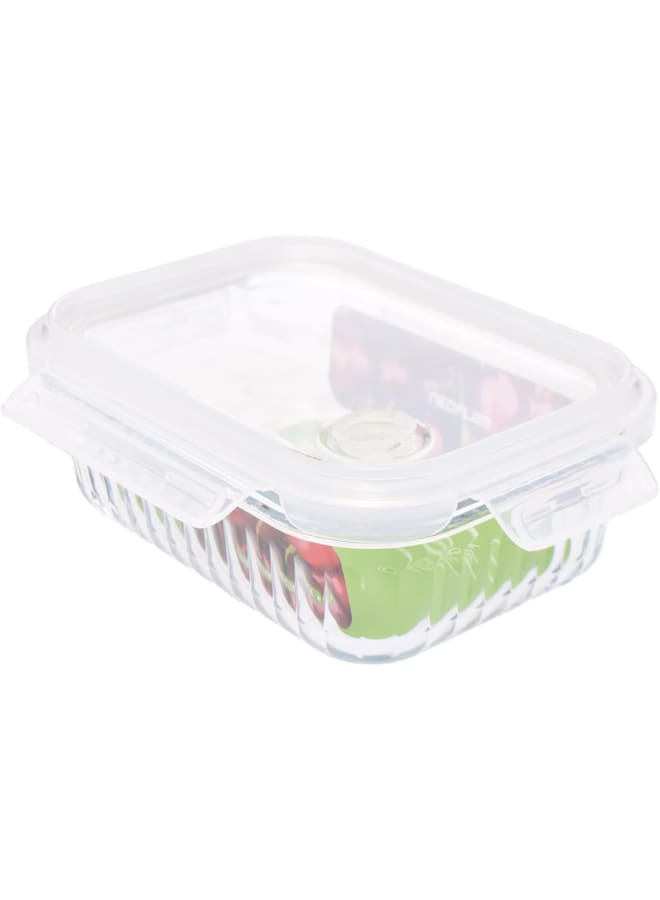 نيو فلام Neoflam Wavelock Glass Food Storage – Rectangular clear 640ml - Image 3