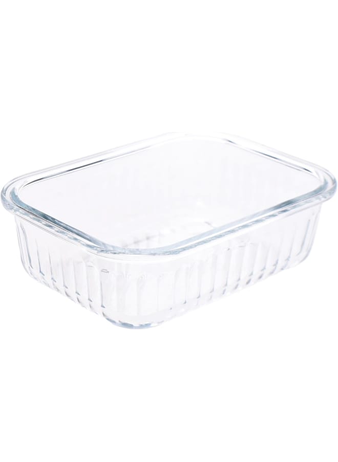 نيو فلام Neoflam Wavelock Glass Food Storage – Rectangular clear 640ml - Image 4
