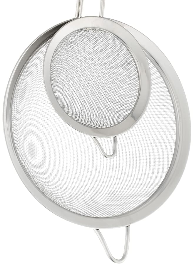 Neoflam 2 Piece Stainless Steel Strainer Set  – silver 10-8cm - Image 3