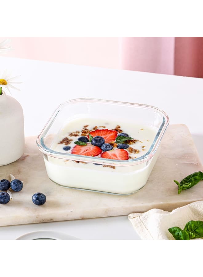 نيو فلام Neoflam Comodo Glass Food Storage – Square clear 800ml - Image 4