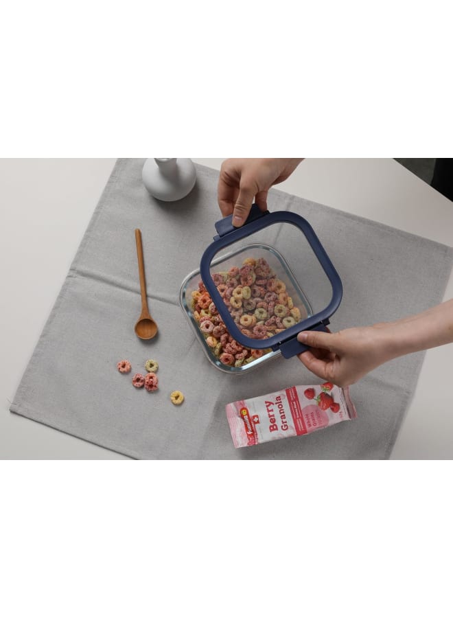 نيو فلام Neoflam Comodo Glass Food Storage – Square clear 800ml - Image 3