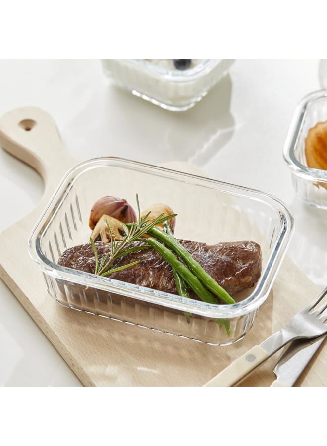 نيو فلام Neoflam Wavelock Glass Food Storage – 1L Rectangular clear 1Liters - Image 2