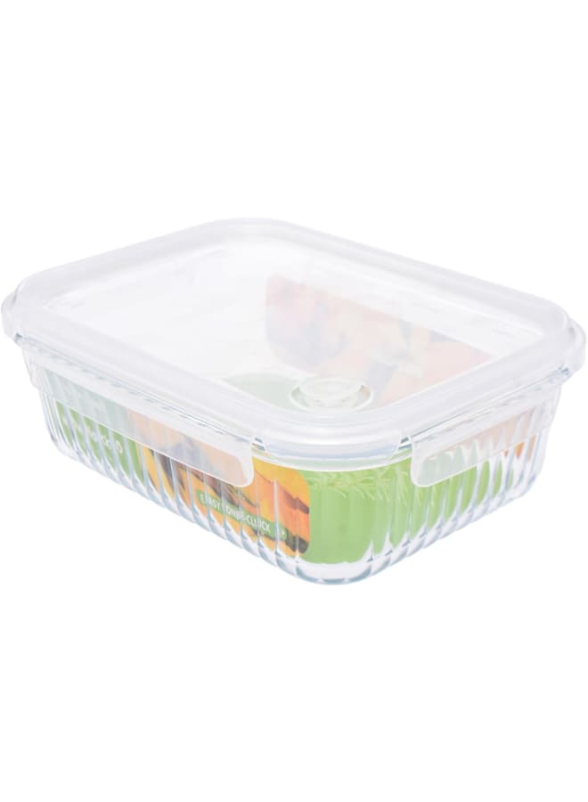 نيو فلام Neoflam Wavelock Glass Food Storage – 1.5L Rectangular clear 1.5Liters - Image 3