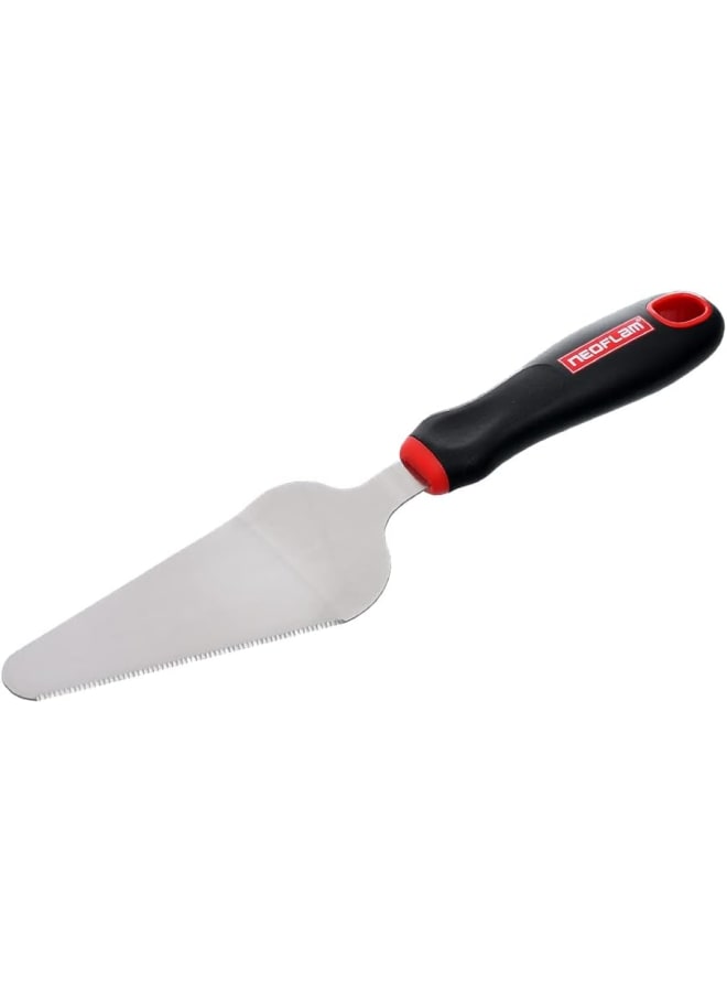 نيو فلام Neoflam Stainless Steel Cake Server with Plastic Handle – MultiColor black - Image 2