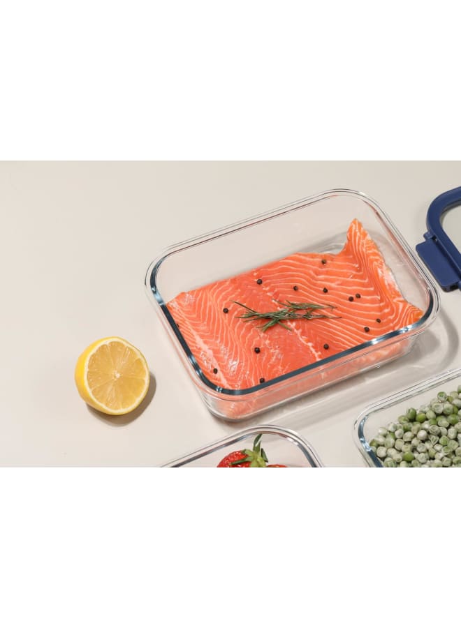 نيو فلام Neoflam Comodo Glass Food Storage – 1.5L Rectangular clear 1.5Liters - Image 1