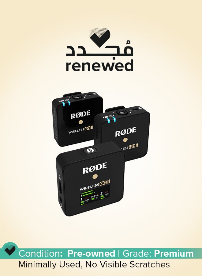 رود Renewed - GO II Dual Channel Wireless Microphone System - WIGOII Black - Image 1