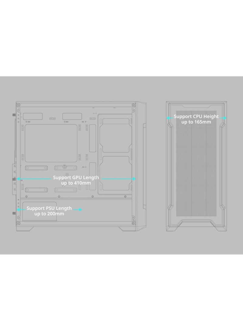 GIGABYTE GIGABYTE C102 GLASS Black - Image 4